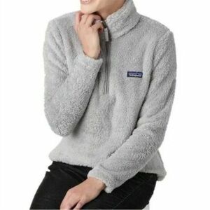 Patagonia Los Gatos fleece 1/4 zip, medium, light grey